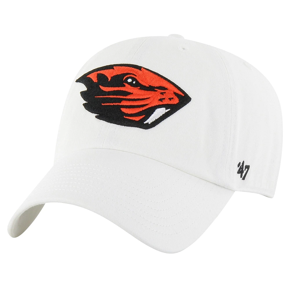 Casquette ajustable Clean Up '47 pour hommes, Oregon State Beavers, blanche