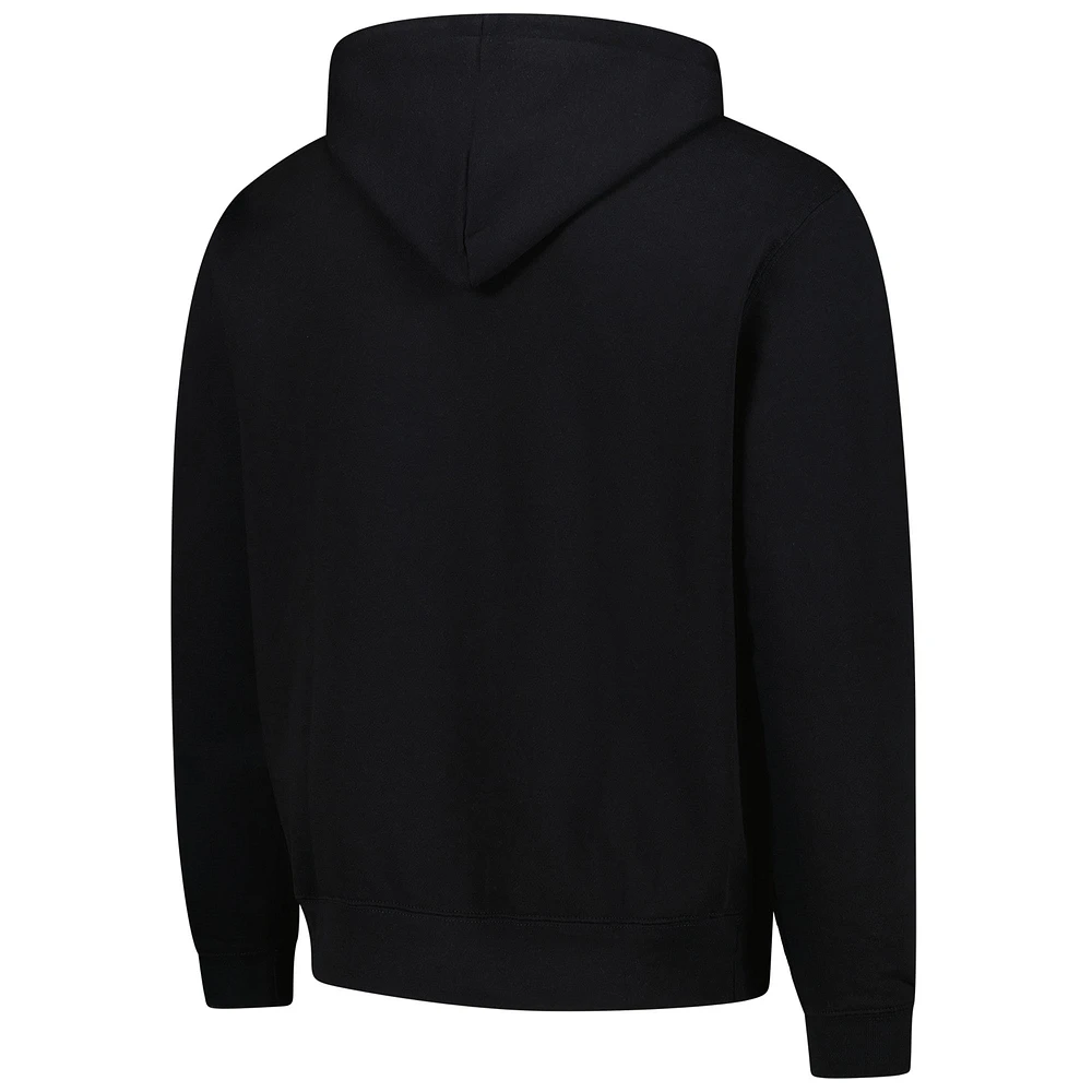 Men's  Black Oregon State Beavers Arch Logo Foundation Fleece Pullover Hoodie