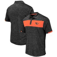 Men's Colosseum Black Oregon State Beavers Nelson Polo