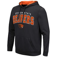 Men's Colosseum Black Oregon State Beavers Resistance Pullover Hoodie