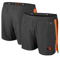 Men's Colosseum Charcoal Oregon State Beavers Langmore Shorts