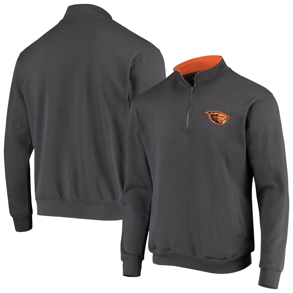 Veste Colosseum Charcoal Oregon State Beavers Tortugas Logo Quarter-Zip pour homme