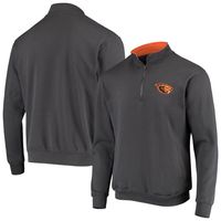 Men's Colosseum Charcoal Oregon State Beavers Tortugas Logo Quarter-Zip Jacket