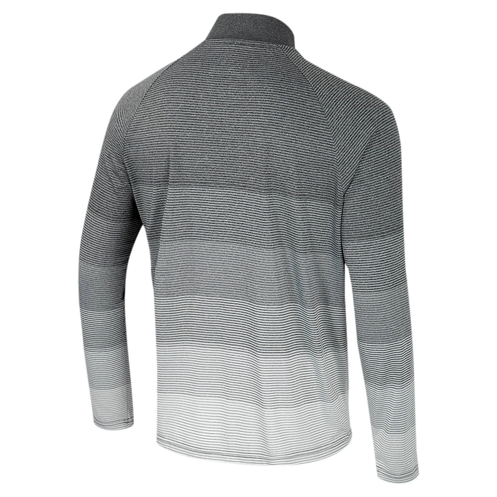 Men's Colosseum  Gray Oregon State Beavers AI Striped Mesh Quarter-Zip Raglan Windshirt