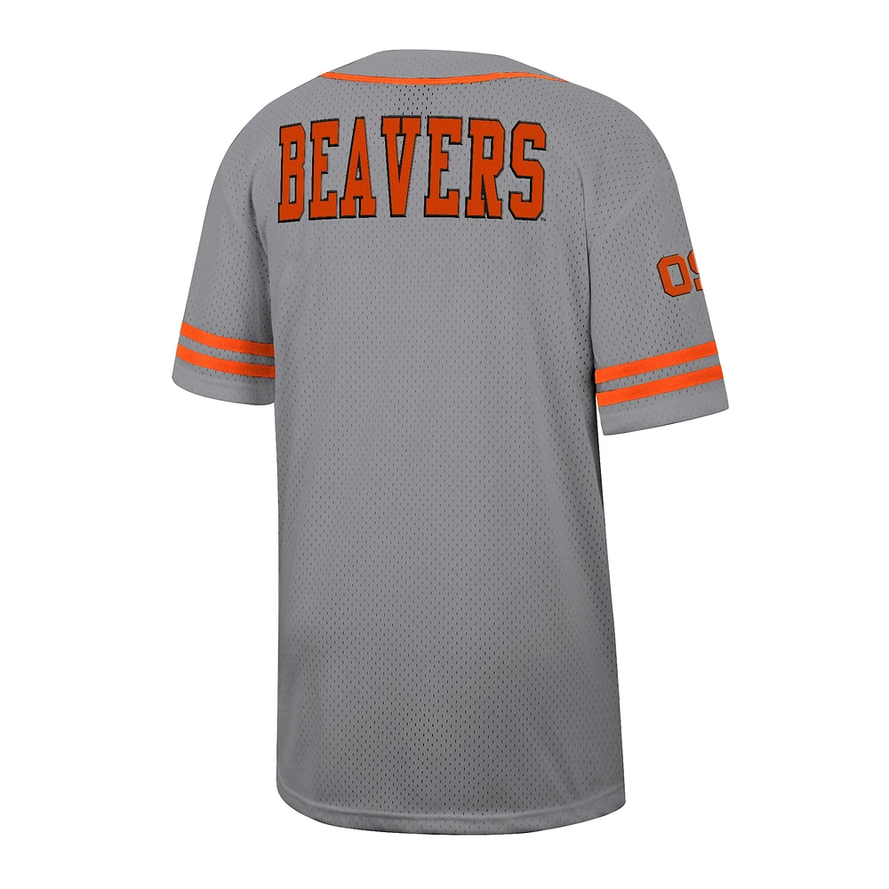 Maillot de baseball Free Spirited gris Colosseum pour homme des Beavers l'Oregon State