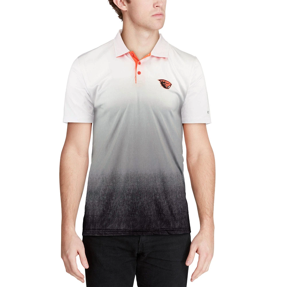 Men's Colosseum Gray Oregon State Beavers Magic Team Logo Polo