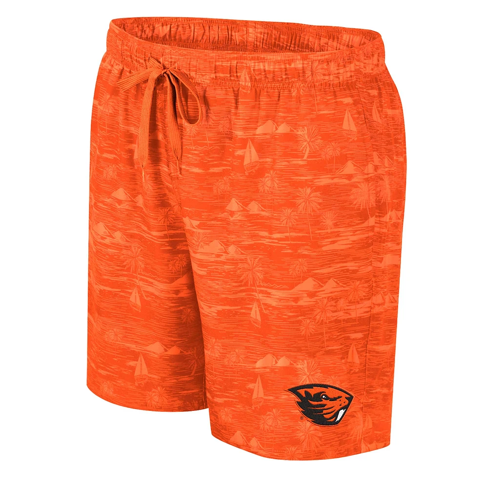 Men's Colosseum Orange Oregon State Beavers Ozark Swim Shorts