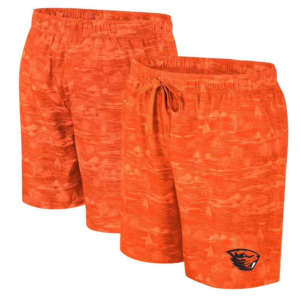 Men's Colosseum Orange Oregon State Beavers Ozark Swim Shorts