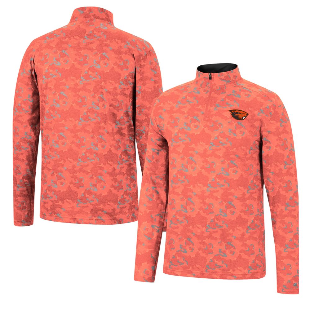 Men's Colosseum Orange Oregon State Beavers Tivo Quarter-Zip Jacket