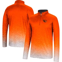 Men's Colosseum Orange Oregon State Beavers Walter Quarter-Zip Windshirt