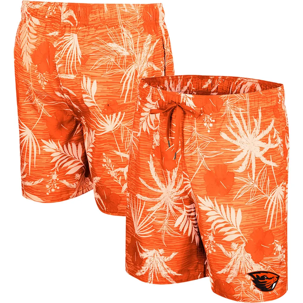 Men's Colosseum Orange Oregon State Beavers What Else is New Swim Shorts