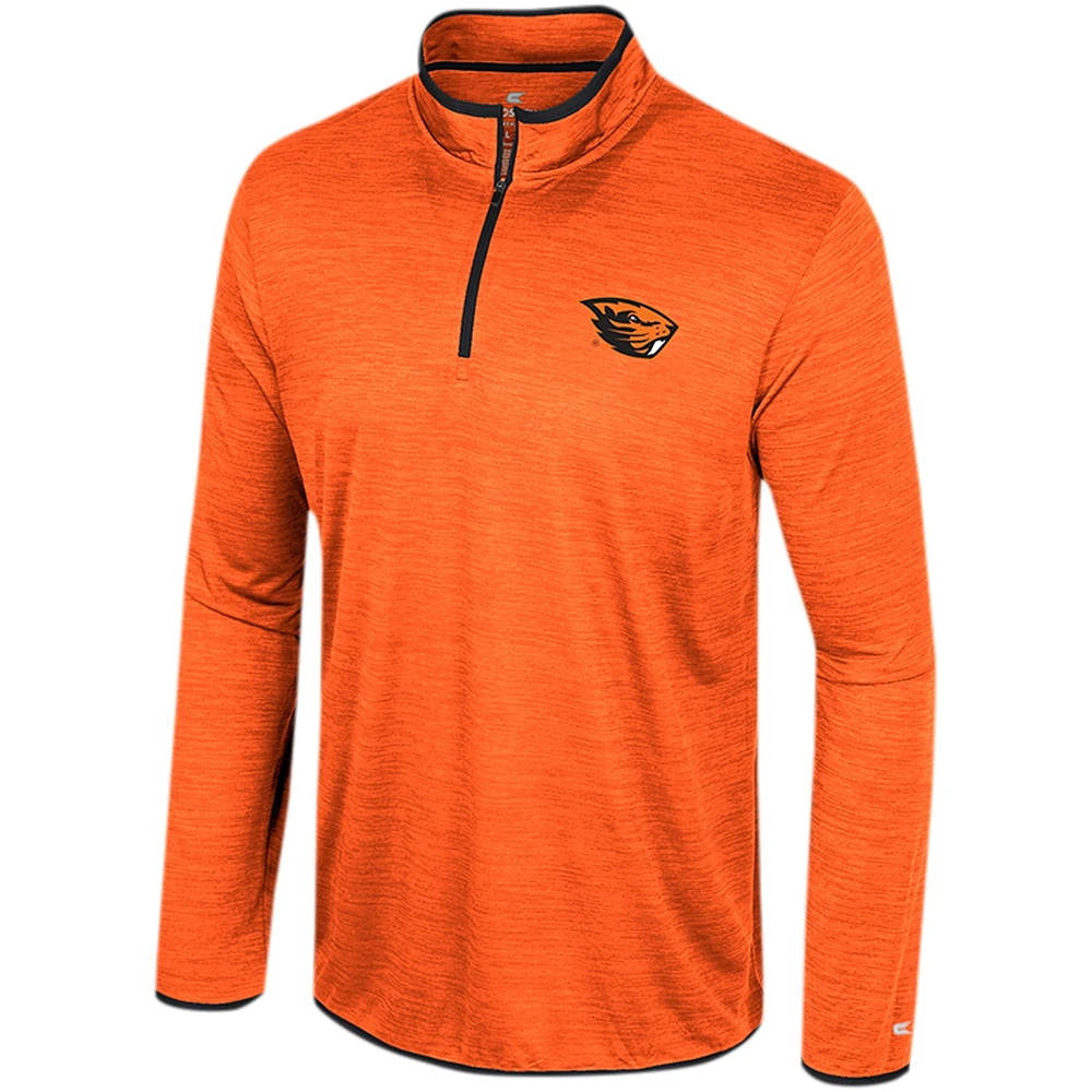 Coupe-vent à quart de zip Colosseum Orange Oregon State Beavers Wright pour hommes