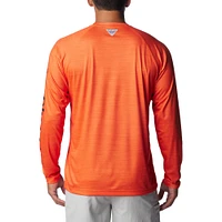 T-shirt à manches longues Columbia Orange Oregon State Beavers PFG Terminal Tackle Omni-Shade Raglan pour homme