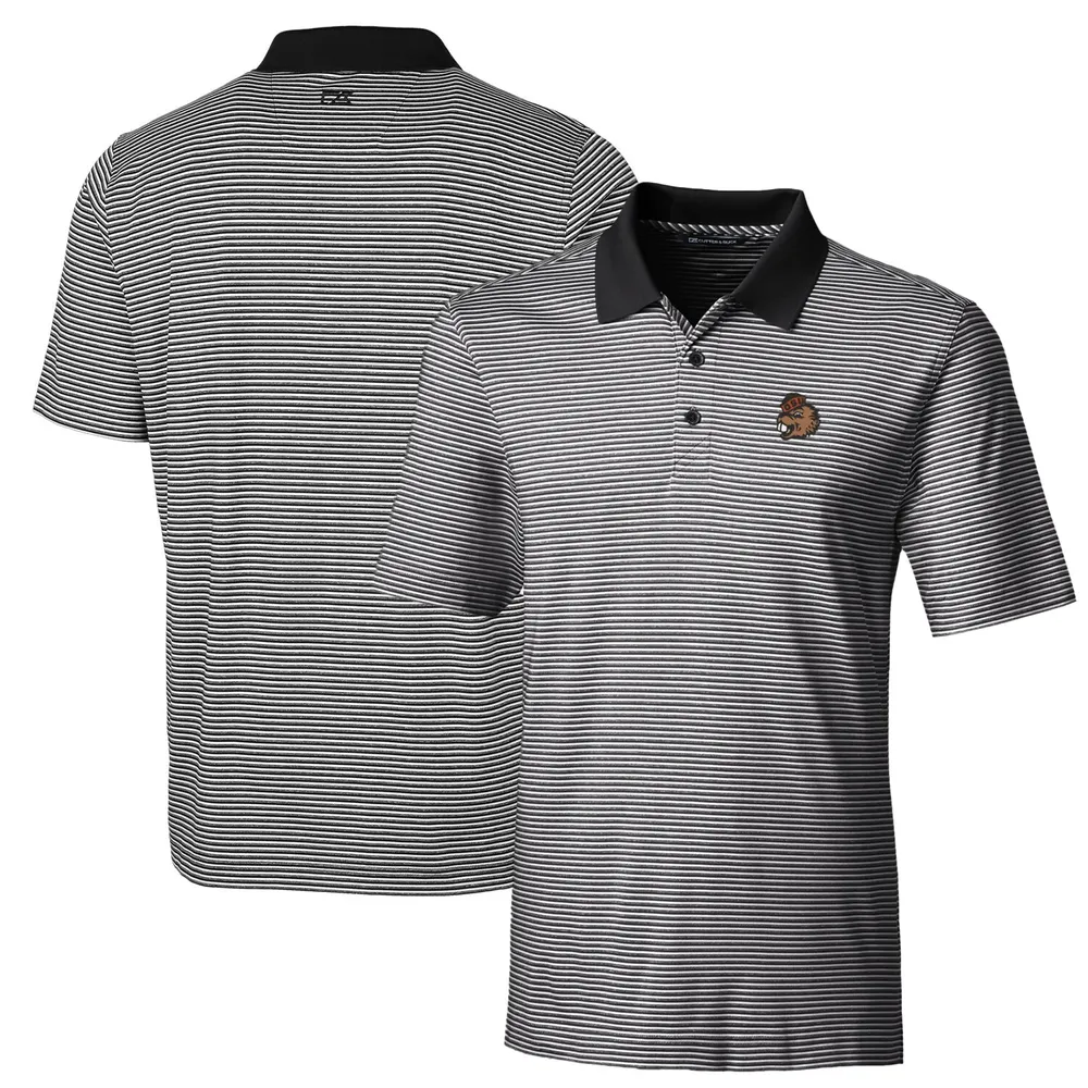 Pittsburgh Pirates Cutter & Buck Big & Tall Forge Pencil Stripe Polo - Black