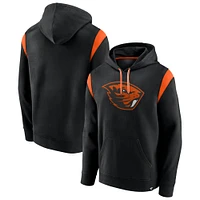 Men's Fanatics Black Oregon State Beavers Gym Rat Pullover Hoodie