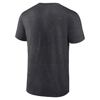 Men's Fanatics Heather Charcoal Oregon State Beavers Triangle Multi-Stripe T-Shirt