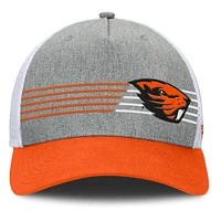 Men's Fanatics Heather Gray/Orange Oregon State Beavers Profile Trucker Adjustable Hat