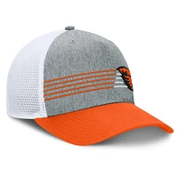 Men's Fanatics Heather Gray/Orange Oregon State Beavers Profile Trucker Adjustable Hat