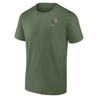 T-shirt de base d'appréciation militaire OHT des Beavers l'Oregon State Fanatics pour hommes, olive