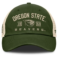 Men's Fanatics Olive Oregon State Beavers OHT Military Appreciation Frontier Trucker Adjustable Hat