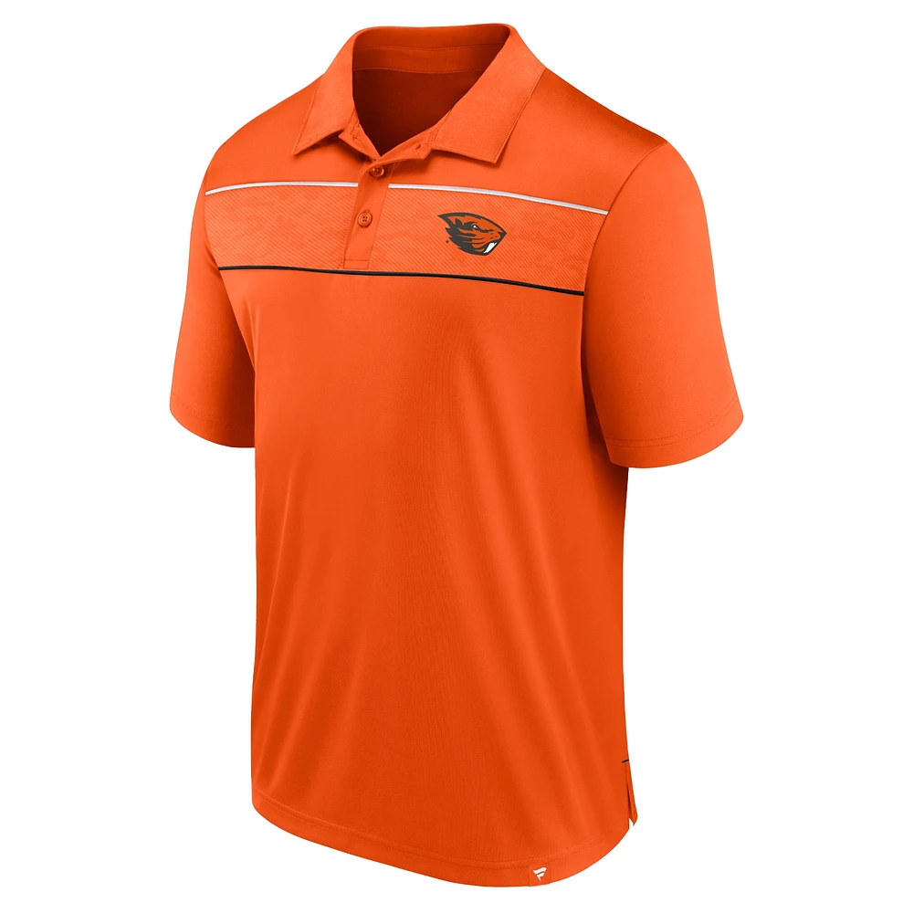 Men's Fanatics  Orange Oregon State Beavers Defender Polo