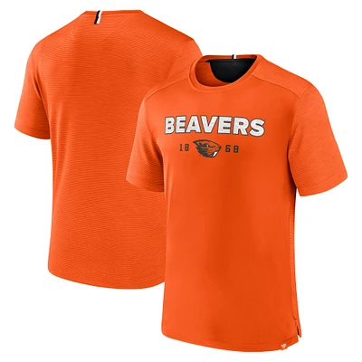 Men's Fanatics  Orange Oregon State Beavers Defender Rush T-Shirt