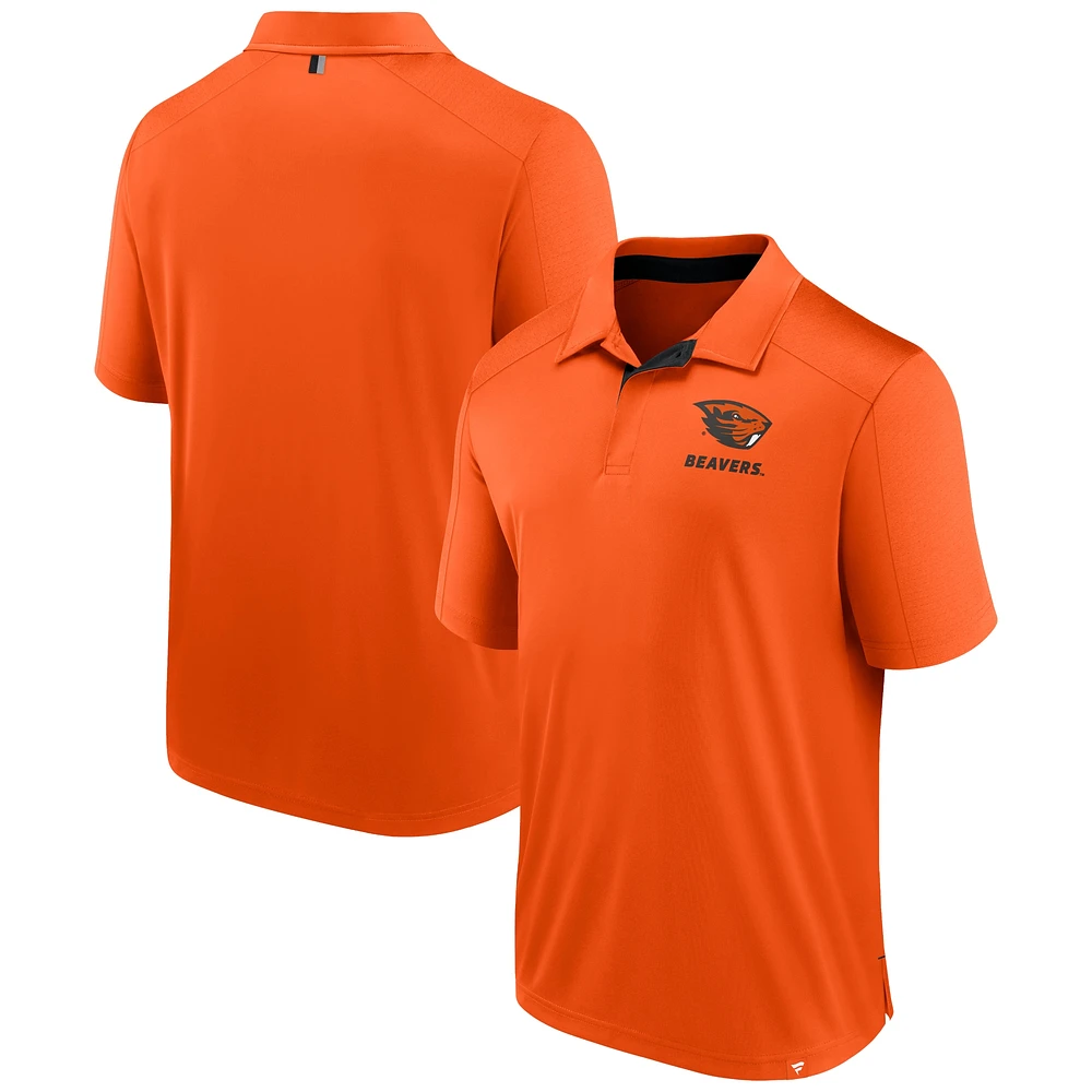 Polo Fundamental Defender orange fanatiques pour hommes des Beavers de l'État l'Oregon