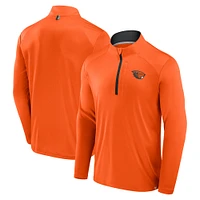 Men's Fanatics Orange Oregon State Beavers Fundamental Defender Quarter-Zip Jacket