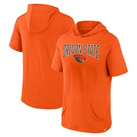 Men's Fanatics Orange Oregon State Beavers Outline Lower Arch Hoodie T-Shirt