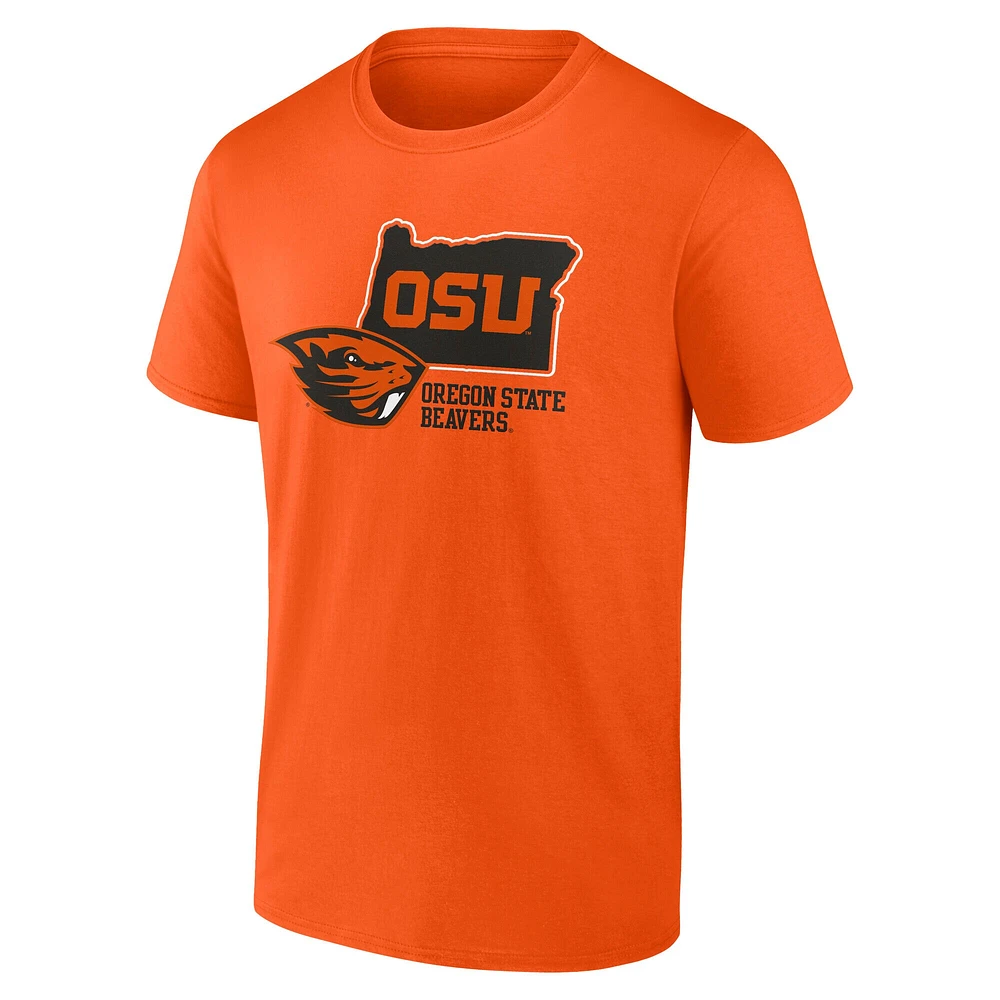 Men's Fanatics Orange Oregon State Beavers Lock T-Shirt