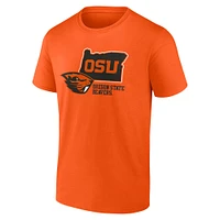 Men's Fanatics Orange Oregon State Beavers Lock T-Shirt