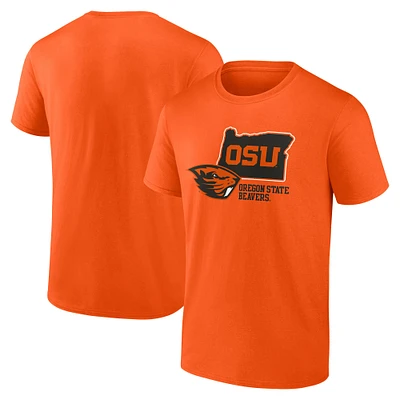 Men's Fanatics Orange Oregon State Beavers Lock T-Shirt