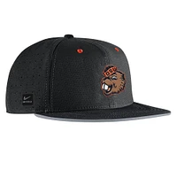 Men's Nike Black Oregon State Beavers  On-Field Baseball Performance Fitted Hat