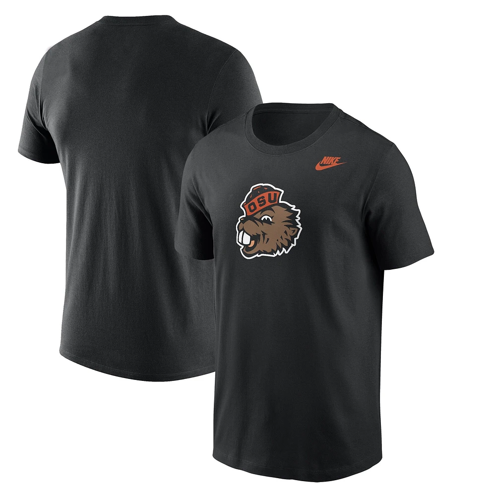 T-shirt Nike Performance noir avec logo rétro des Oregon State Beavers pour homme