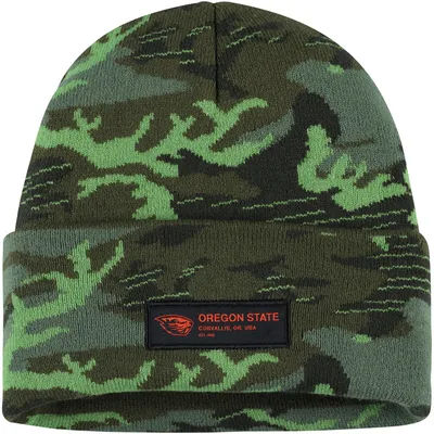Oregon State Beavers Nike Veterans Day Cuffed Knit Hat - Camo