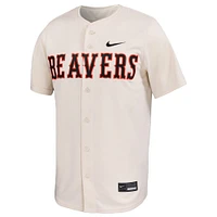 Men's Nike Natural Oregon State Beavers Limited Baseball Jersey