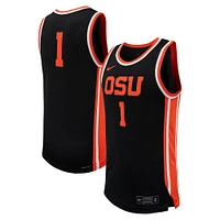 Men's Nike #1 Black Oregon State Beavers Replica Basketball Jersey