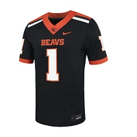 Maillot de football Nike #1 noir pour homme Oregon State Beavers Untouchable