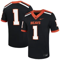 Maillot de football Nike #1 noir pour homme Oregon State Beavers Untouchable