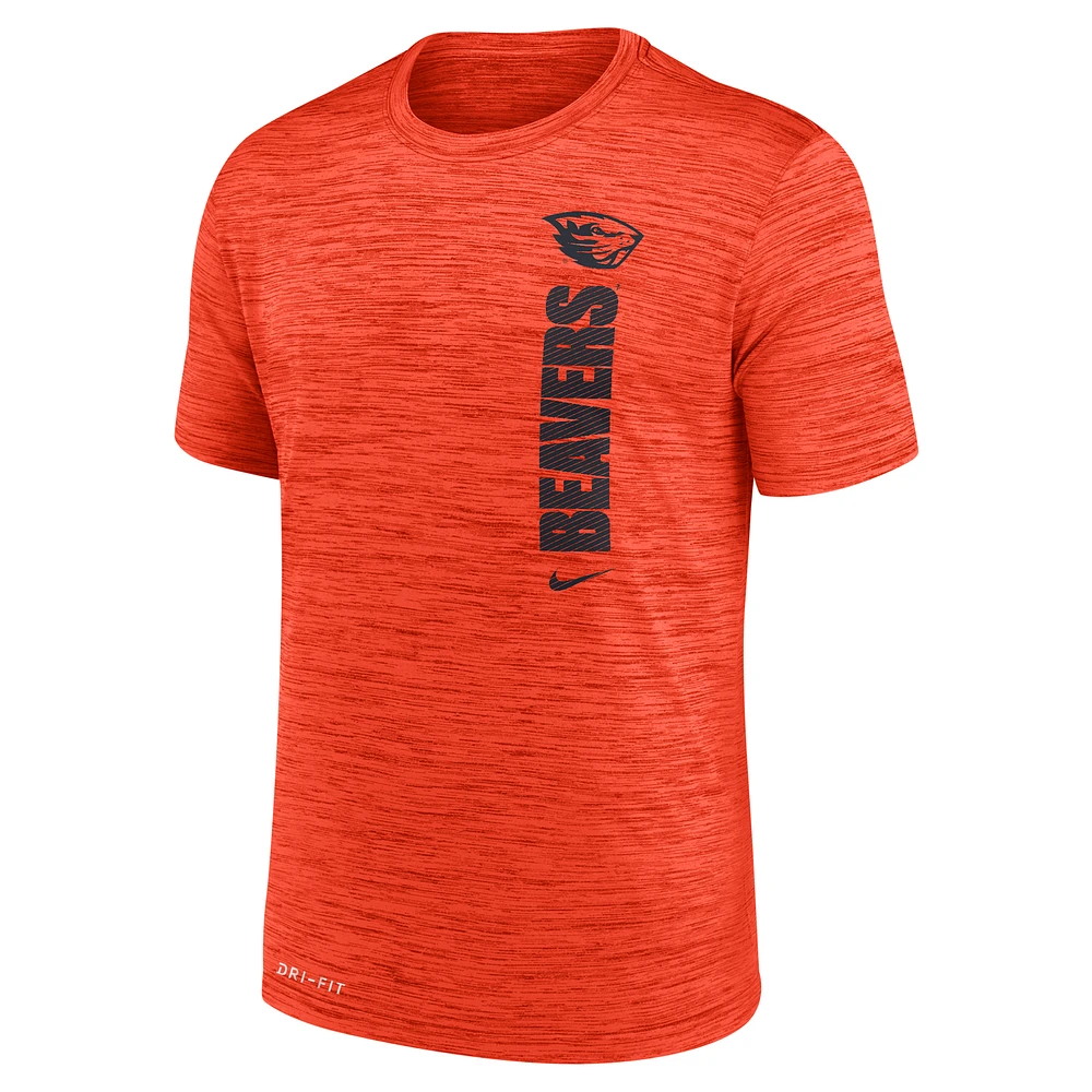 T-shirt Nike Orange State Beavers 2024 Sideline Velocity Legend Performance pour homme