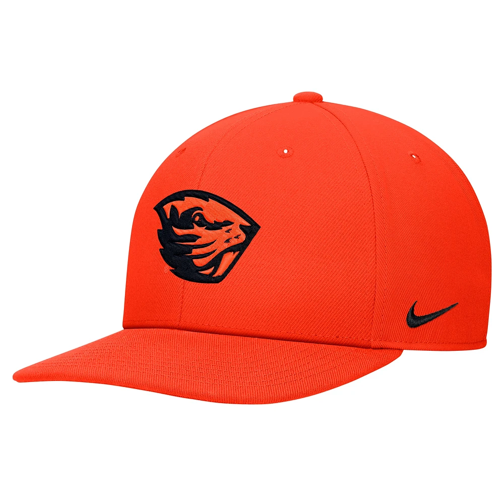 Casquette Snapback Nike Orange Oregon State Beavers Pro pour homme