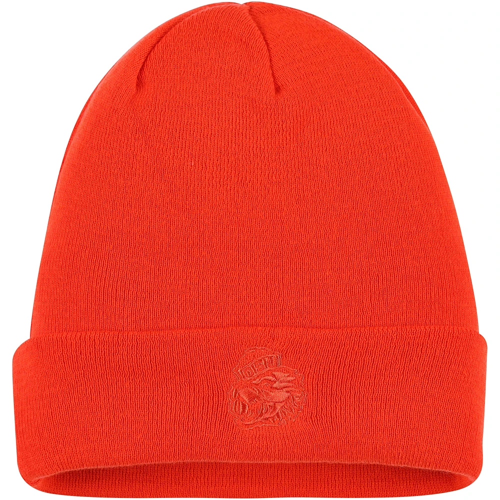 Bonnet en tricot à revers ton sur ton Nike Oregon State Beavers pour homme orange