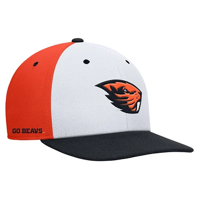 Men's Nike White/Orange Oregon State Beavers Pro Performance Snapback Hat