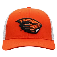 Men's Top of the World  Orange/White Oregon State Beavers Victory Baseline Adjustable Trucker Hat