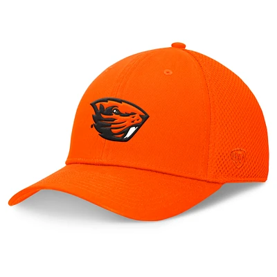 Casquette flexible orange Top of the World des castors de l'État l'Oregon pour hommes