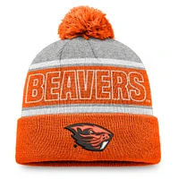 Men's Top of the World Orange Oregon State Beavers Two-Tone Cuffed Knit Hat with Pom