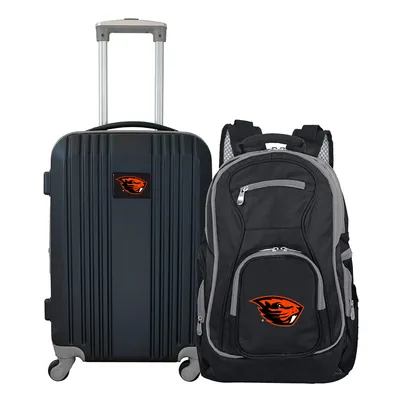 Oregon State Beavers MOJO 2-Piece Luggage & Backpack Set - Black