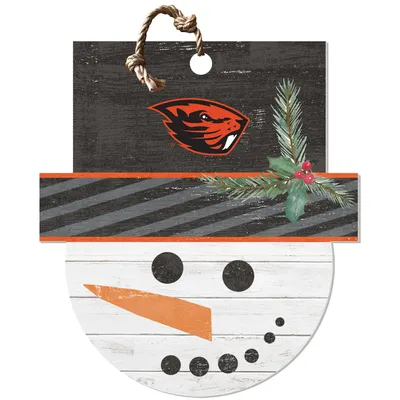 Oregon State Beavers 18'' x 20'' Snowman Sign