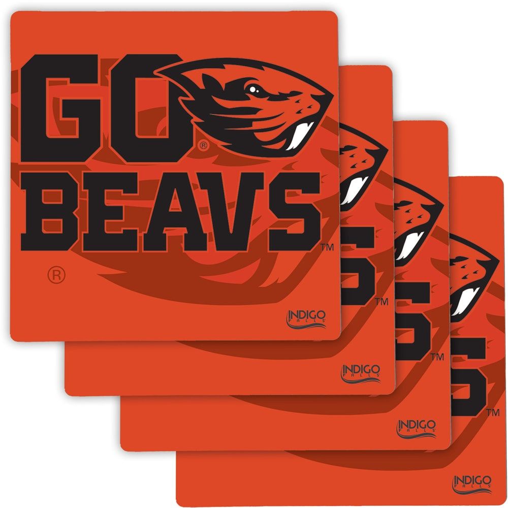 Oregon State Beavers Four-Pack Specialty Coaster Set