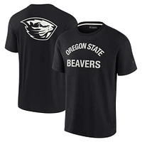 T-shirt unisexe à manches courtes super doux Fanatics Black Oregon State Beavers Elements